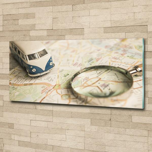 Glasbild Symbolik des Reisens