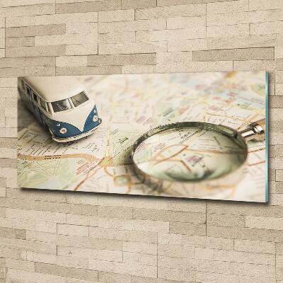 Glasbild Symbolik des Reisens