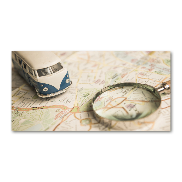 Glasbild Symbolik des Reisens