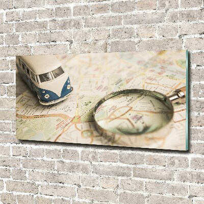 Glasbild Symbolik des Reisens