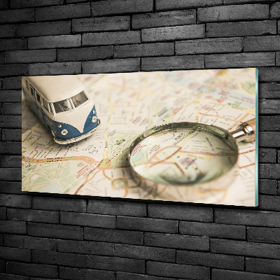 Glasbild Symbolik des Reisens