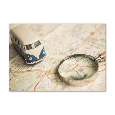 Glasbild Symbolik des Reisens