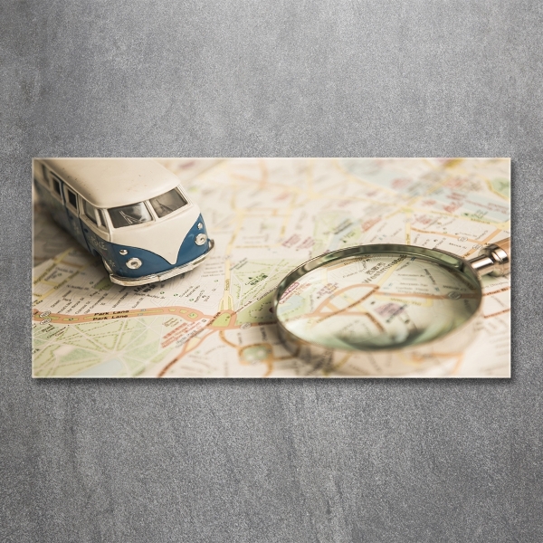 Glasbild Symbolik des Reisens