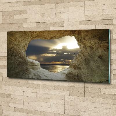 Foto glasbild Meereshöhle