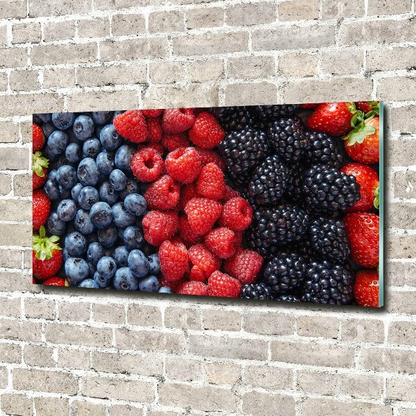 Glasbild Waldfrüchte