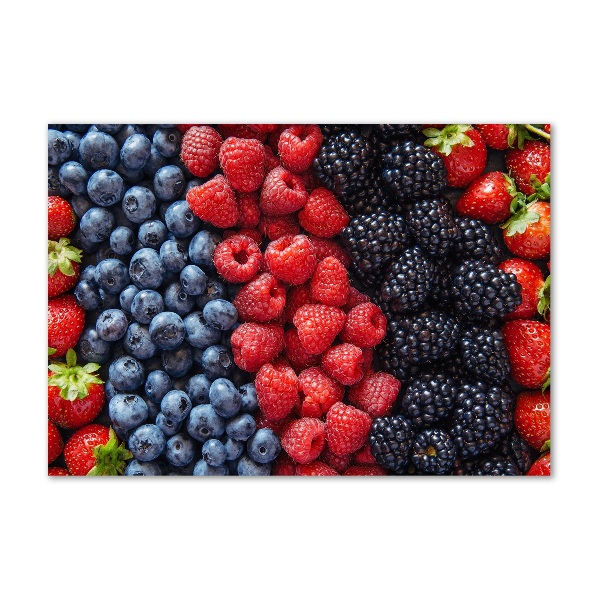 Glasbild Waldfrüchte