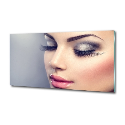 Glasbild Perfektes Make-up