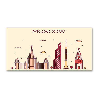 Foto glasbild Moskauer Gebäude