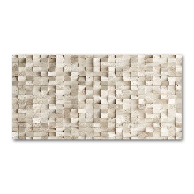 Bild auf glas Holzwürfel