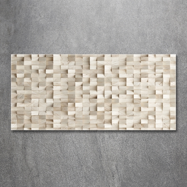 Bild auf glas Holzwürfel