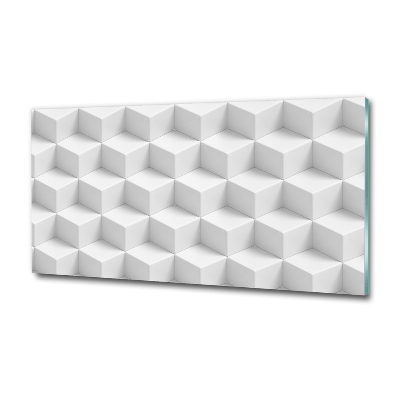 Glasbild 3D-Abstraktion