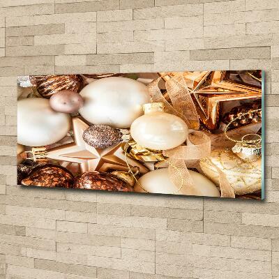 Bild auf glas Weihnachtskugeln