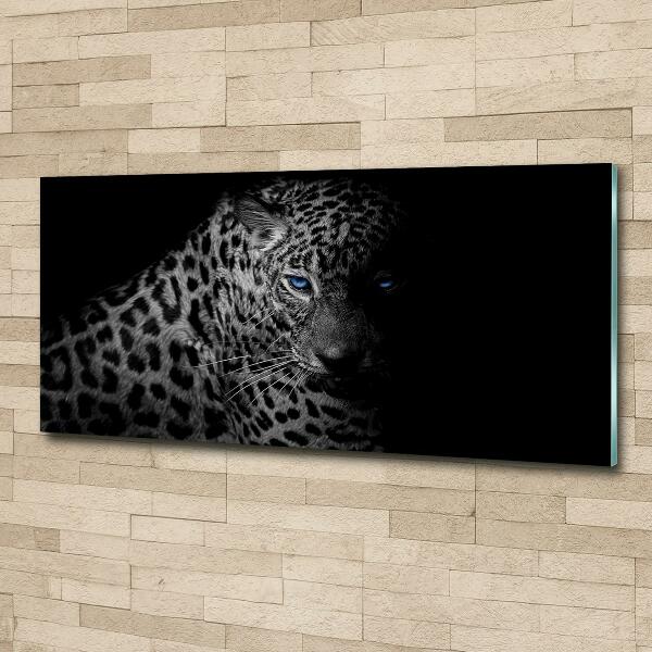 Foto glasbild Leopard