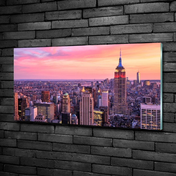 Glasbild New York West