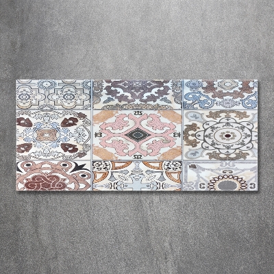 Glasbild Keramikfliesen