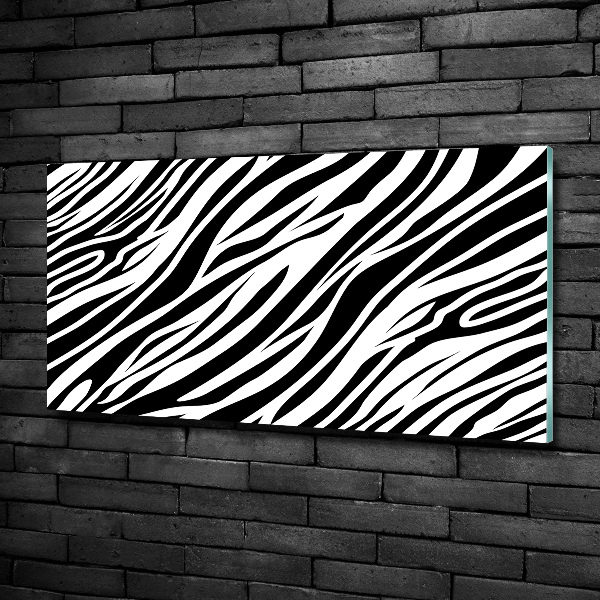 Bild auf glas Zebra-Hintergrund