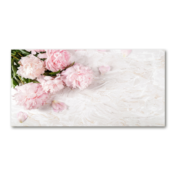 Bild auf glas Pfingstrosen