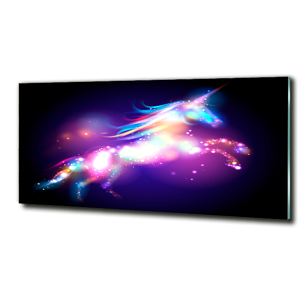 Foto glasbild Einhorn