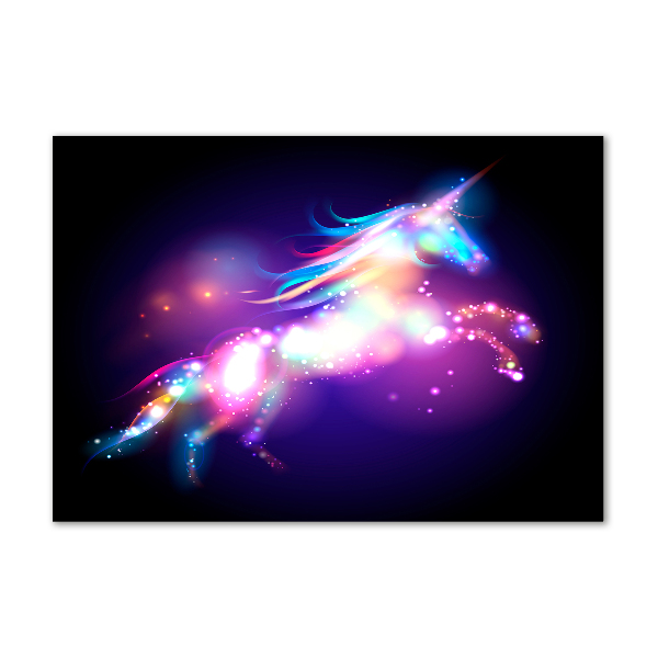 Foto glasbild Einhorn