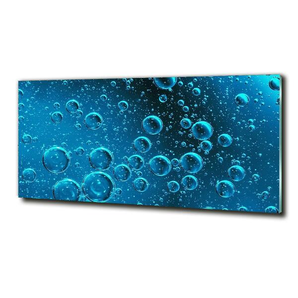 Foto glasbild Blasen unter Wasser