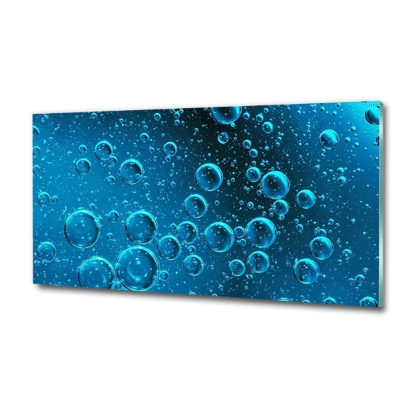 Foto glasbild Blasen unter Wasser