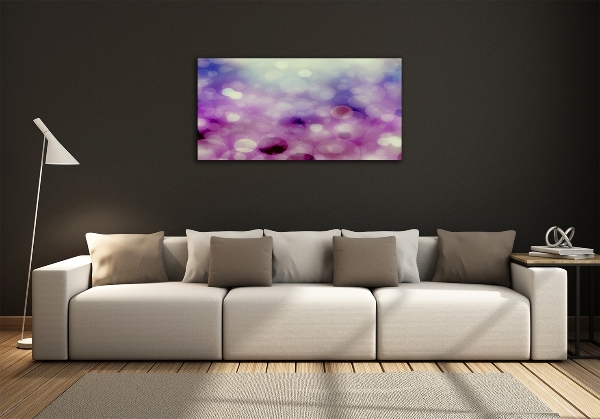 Foto glasbild Lila Felgen