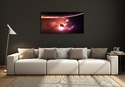 Foto glasbild Galaxis