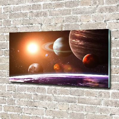 Glasbild Sonnensystem