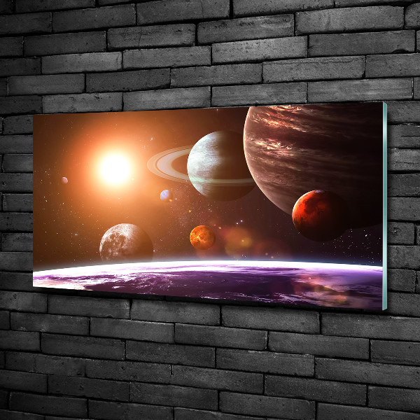 Glasbild Sonnensystem