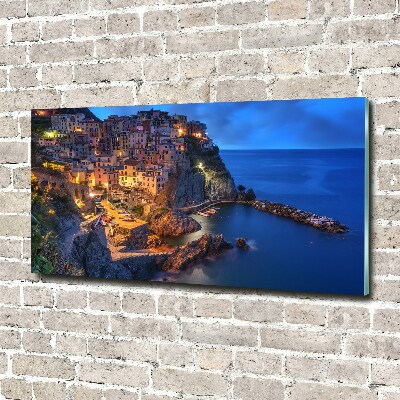 Glasbild Manarola Italien