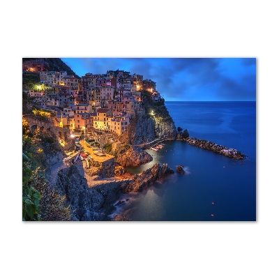 Glasbild Manarola Italien