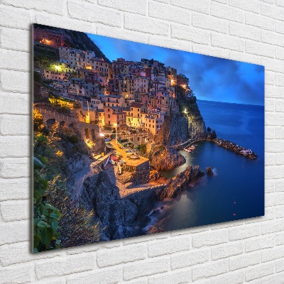 Glasbild Manarola Italien