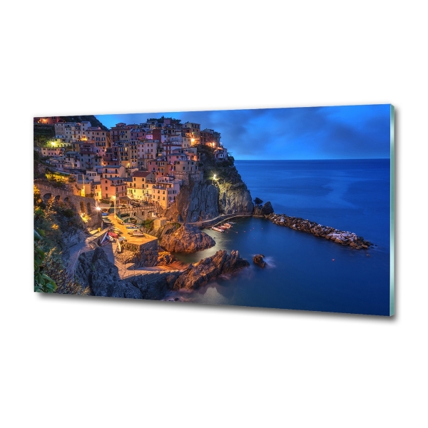 Glasbild Manarola Italien