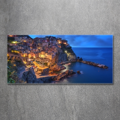 Glasbild Manarola Italien