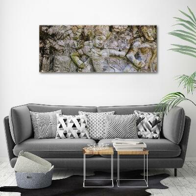 Foto glasbild Steinskulptur