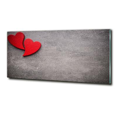 Bild auf glas Rote Herzen