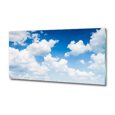 Glasbild Wolken am Himmel