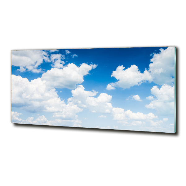 Glasbild Wolken am Himmel