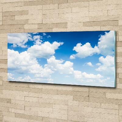 Glasbild Wolken am Himmel