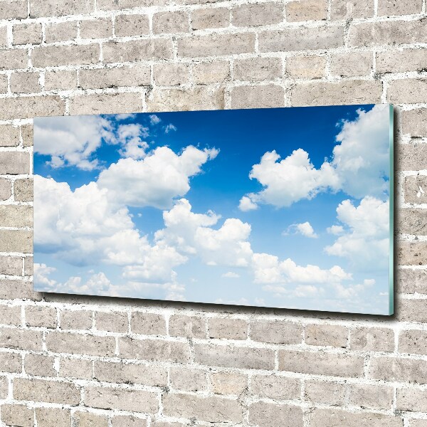 Glasbild Wolken am Himmel