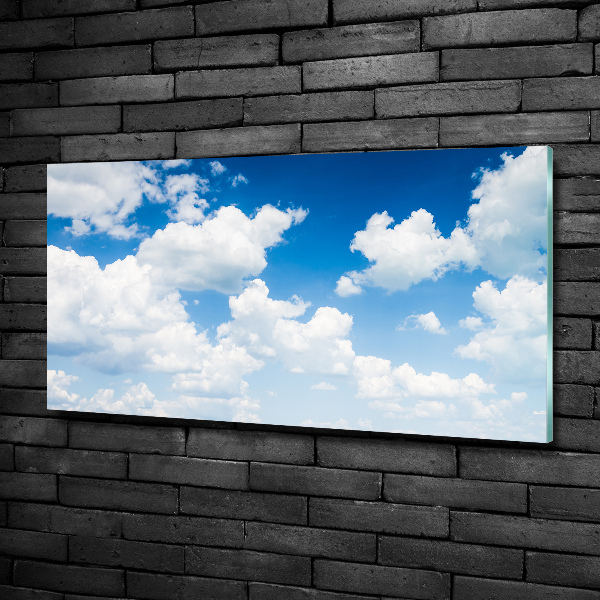 Glasbild Wolken am Himmel