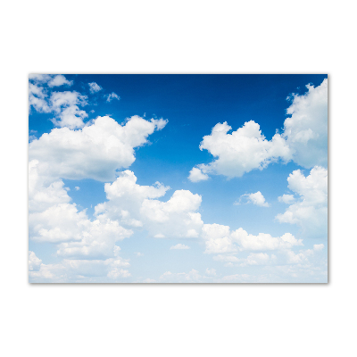 Glasbild Wolken am Himmel