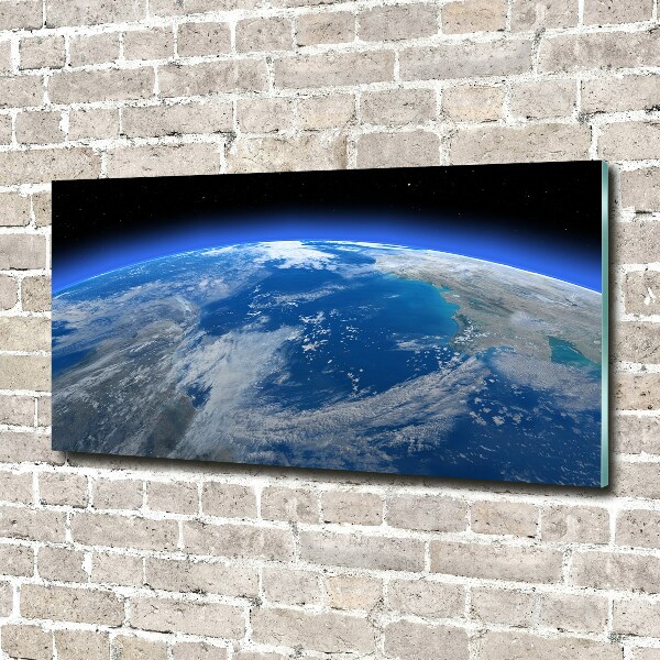 Foto glasbild Planet Erde