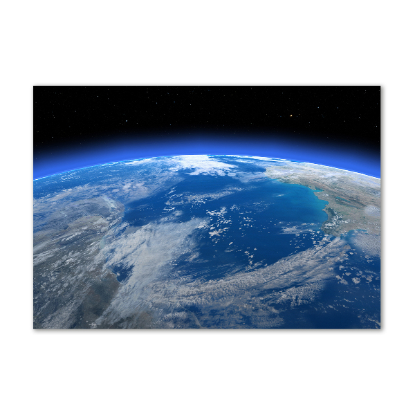 Foto glasbild Planet Erde