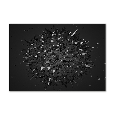 Foto glasbild 3D-Abstraktion