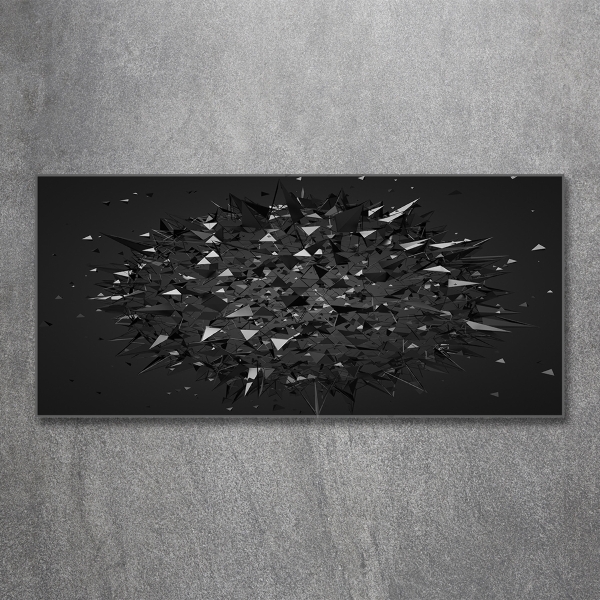 Foto glasbild 3D-Abstraktion