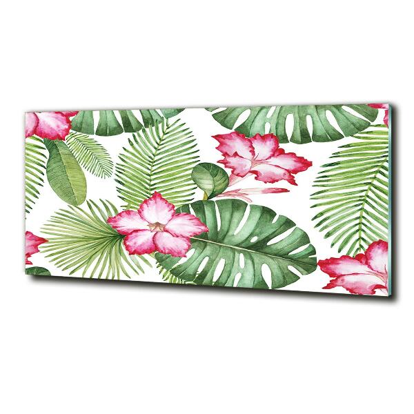 Bild auf glas Tropische Blumen