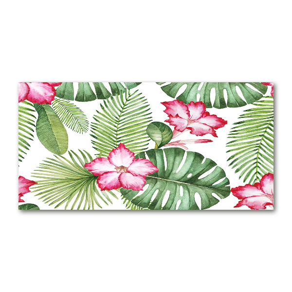 Bild auf glas Tropische Blumen