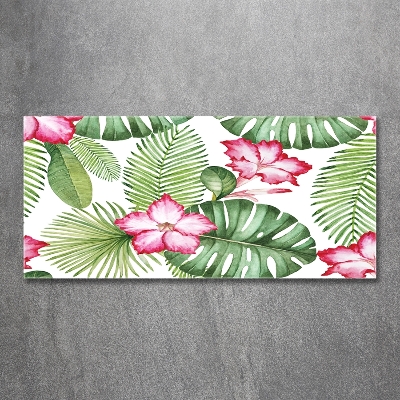 Bild auf glas Tropische Blumen