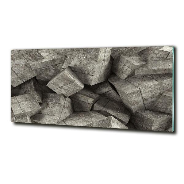 Bild auf glas Betonwürfel